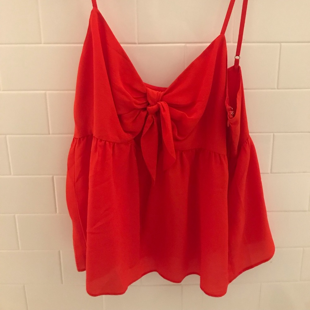 Silk Madewell red tank top